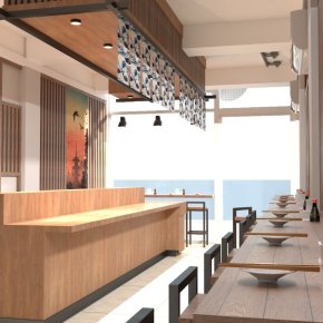 Design, manufacture and installation of stores: Sushi Kumto, Bang Bua Thong, Nonthaburi